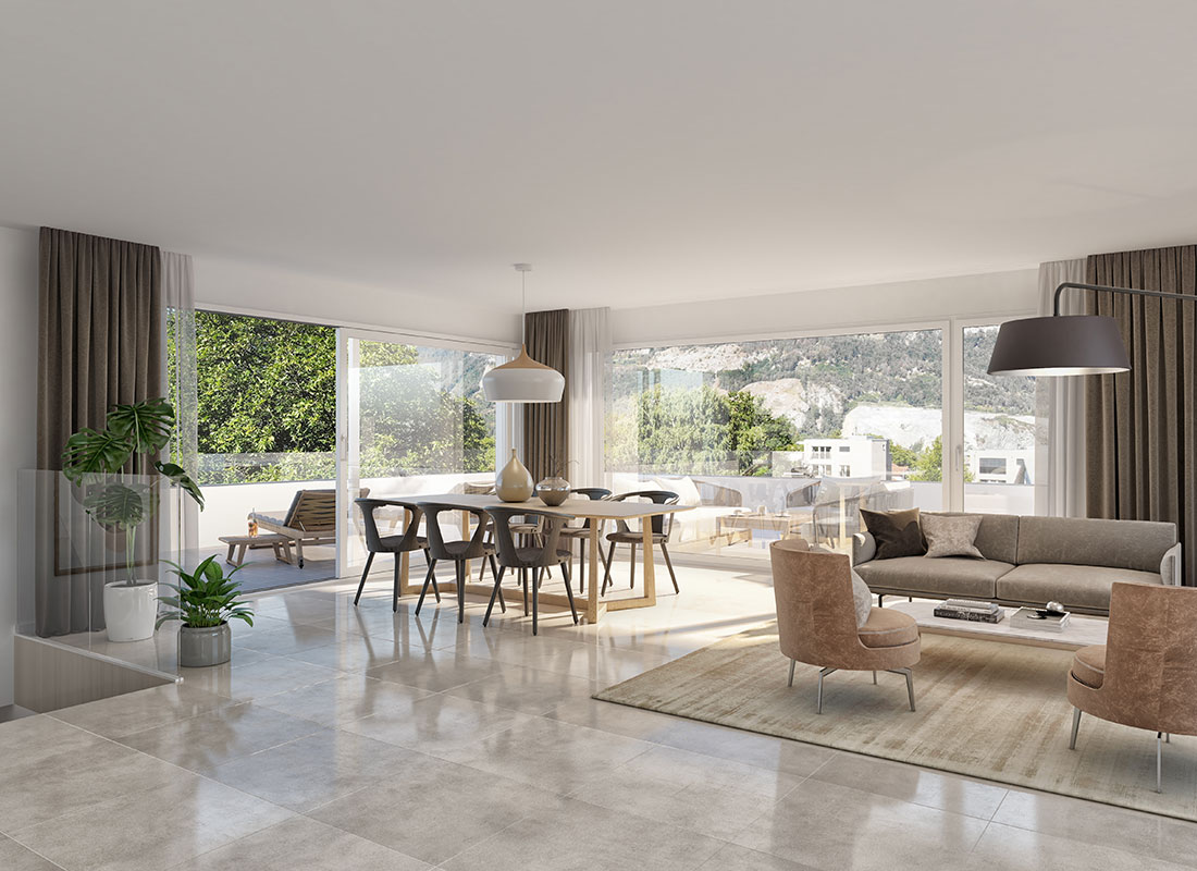 Visualisierung-Maisonette-Wohnen