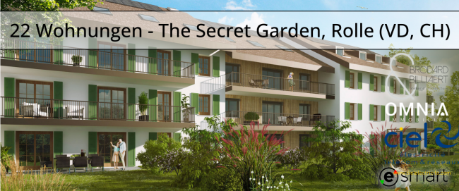 22 appartements – Secret Garden, Rolle (VD, CH) (DE)